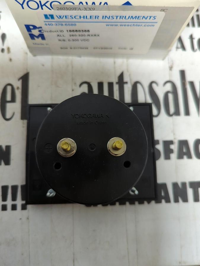 WESCHLER,19568365 ALL 260-320-RXRX R/S: 0-300 VDC,PANEL METER NOS