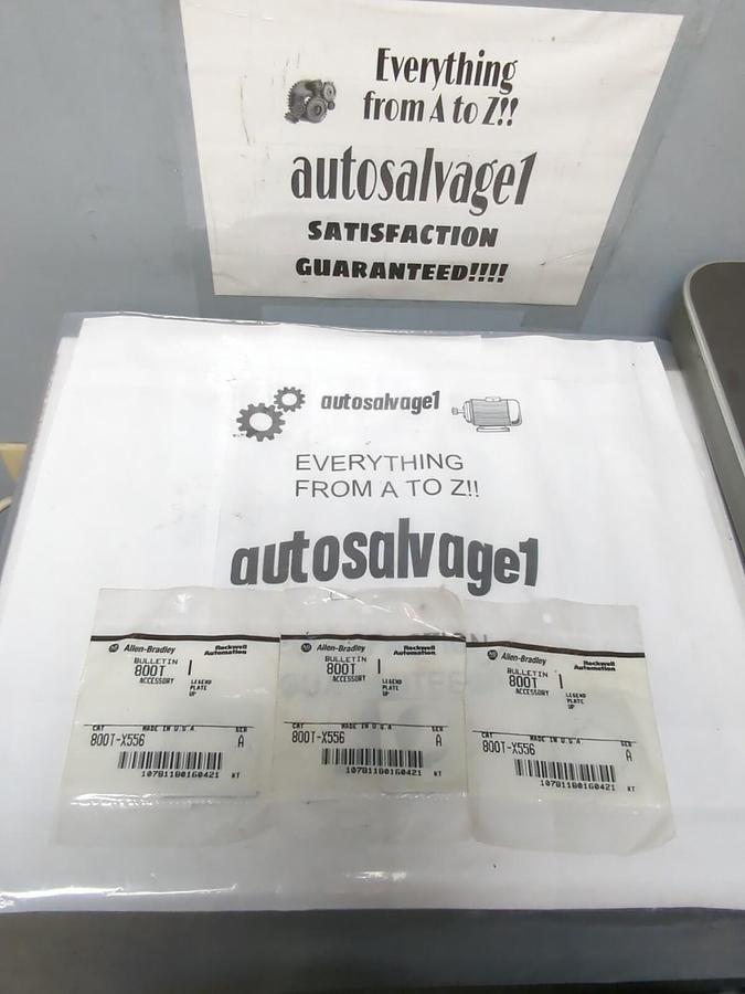 ALLEN BRADLEY,800T-X556,SERIES A LEGEND PLATE UP LOT OF 3