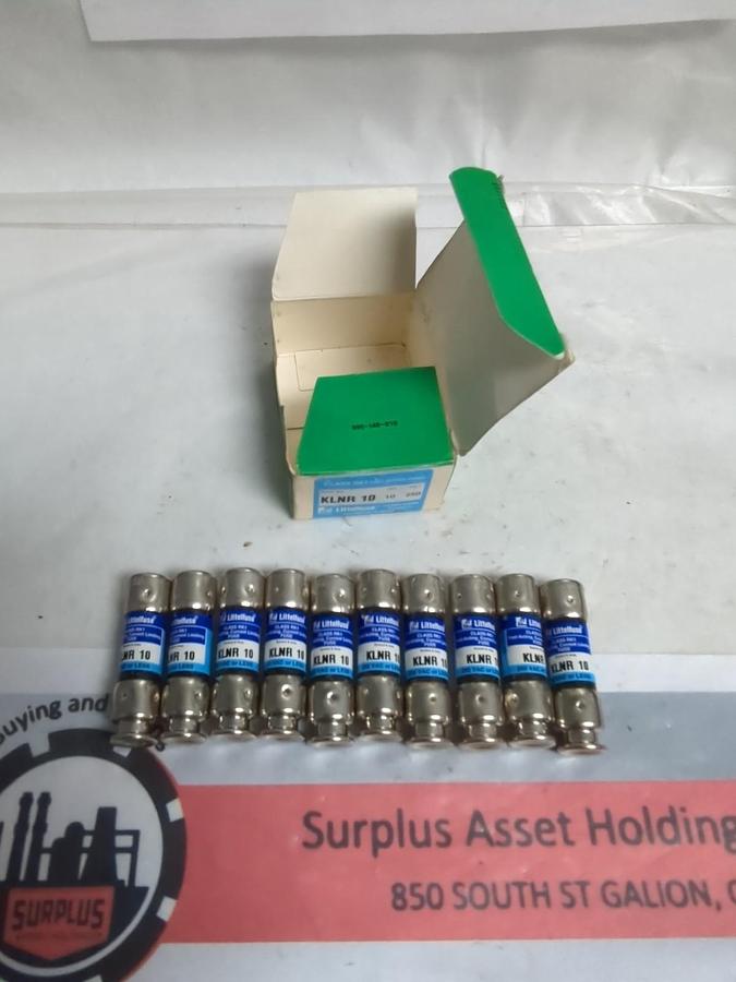 LITTELFUSE,KLNR10,FAST ACTING 10 AMP FUSES BOX OF 10 NOS