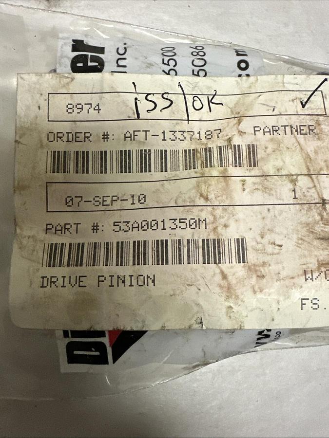 Used Diamond Power,53A001350M,Drive Pinion QTY 3