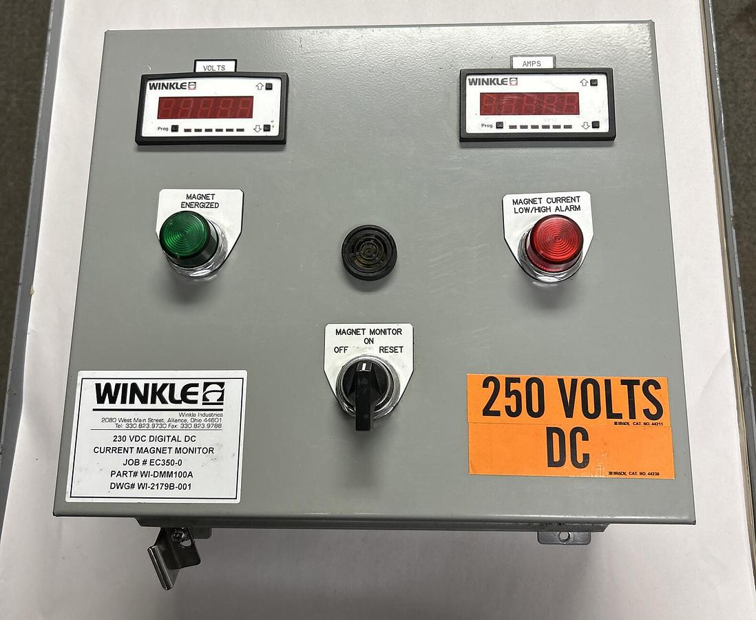 WINKLE INDUSTRIES,WI-DMM100A,CURRENT MAGNET MONITOR NOS