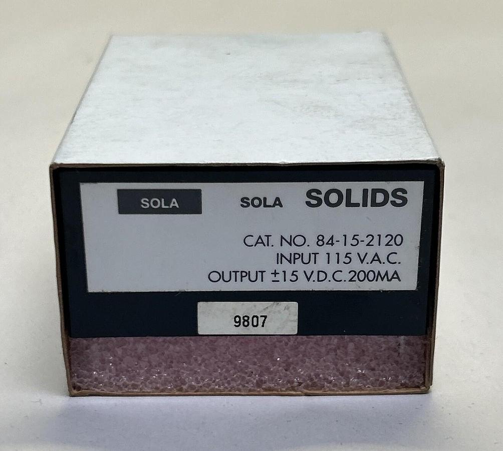 Used SOLA HD,84-15-2120,POWER SUPPLY CONVERTER NEW