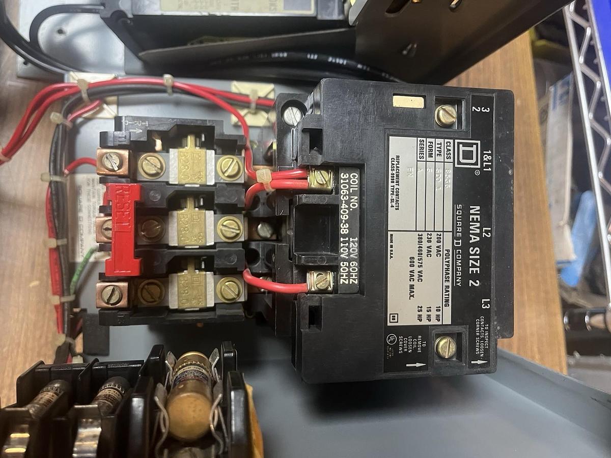 Used SQUARE D,MODEL 5,SIZE 2 MCC 8536SDO1 STARTER BUCKET 30A FAP3603015M BREAKER