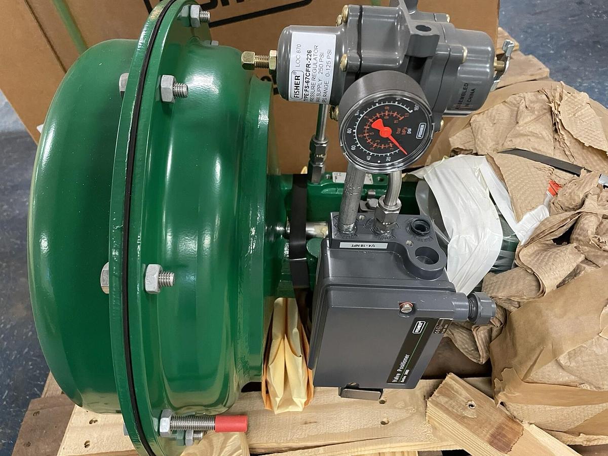 Used EMERSON FISHER,NPS-3-GX,DEGREASE 3” SS GLOBE VALVE 3660