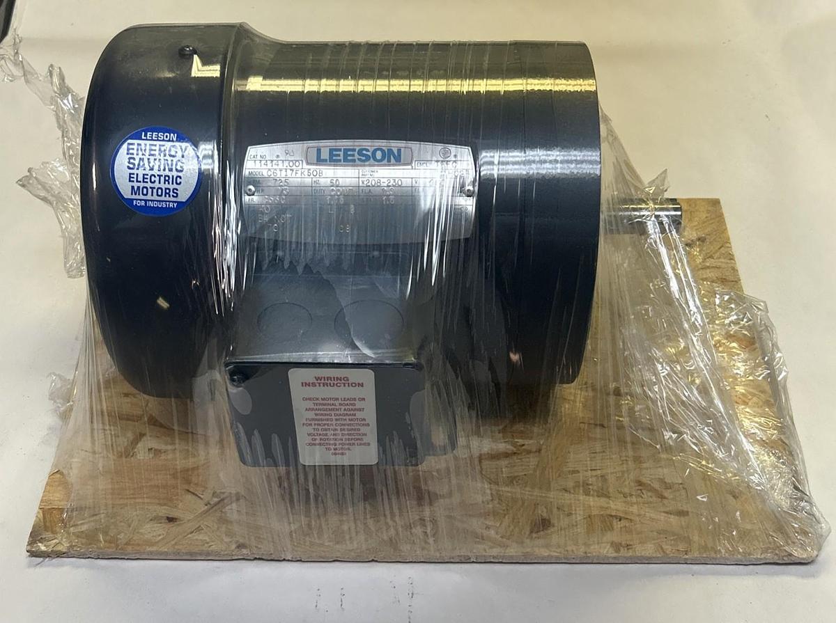 LEESON,114141.00,MOTOR 1/3HP 1725RPM 208-230V 3PH C56C FRAME NOS