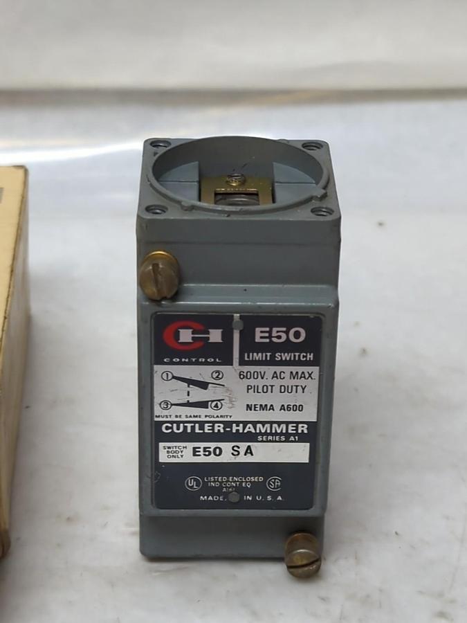 CUTLER HAMMER,E50SA1,LIMIT SWITCH 600 VAC NOS