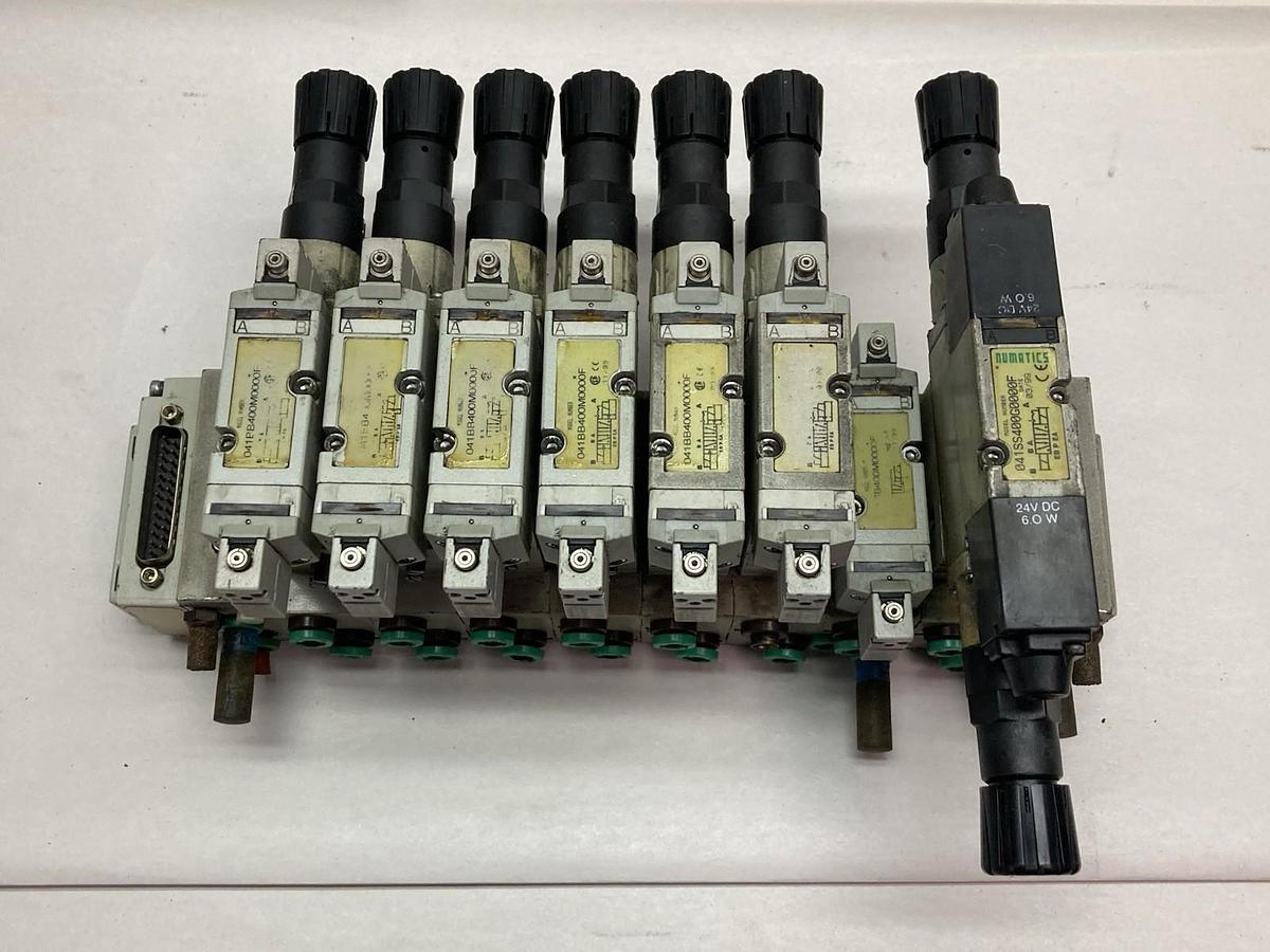 Used Numatics,041BB400M000F,Solenoid Valve w/Sub-D Connector Block