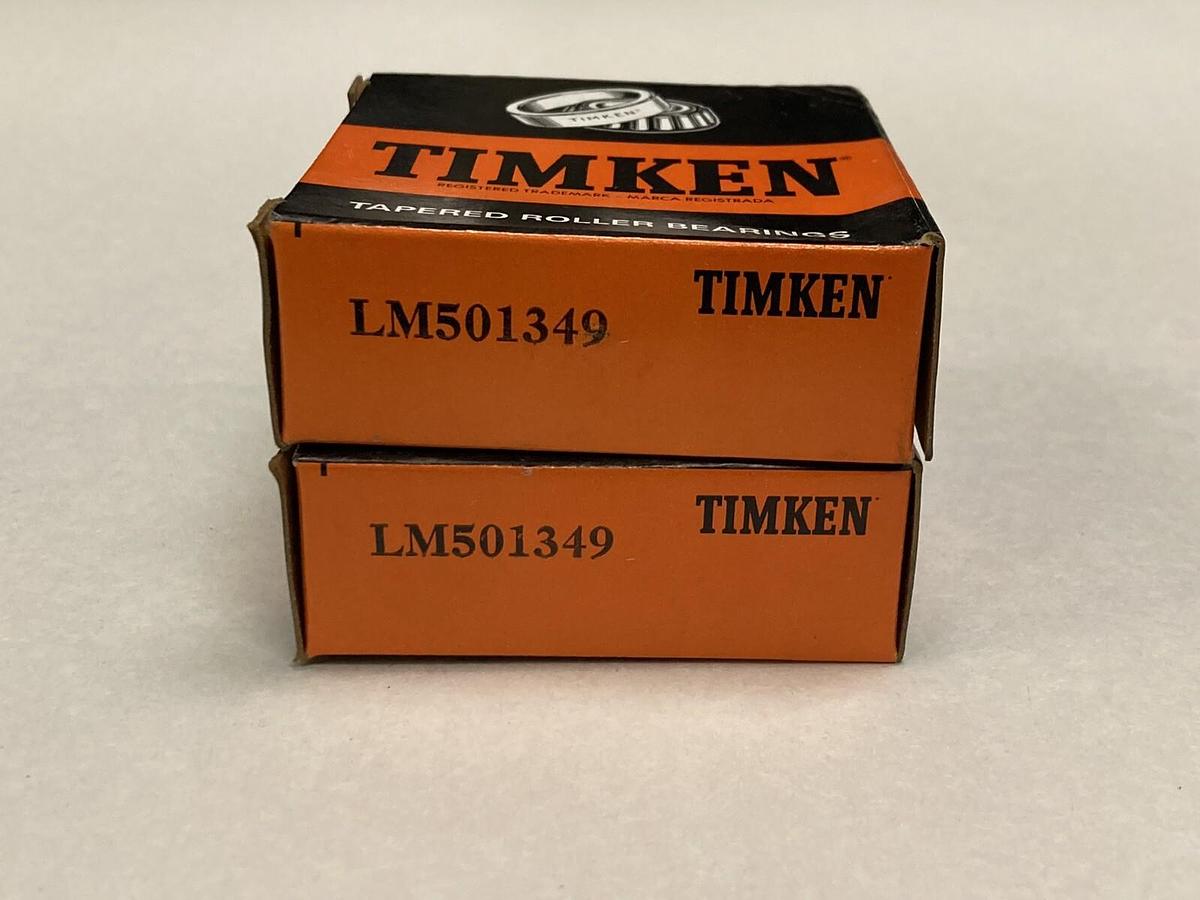 Timken,LM501349,Tapered Roller Bearing  Lot of 2