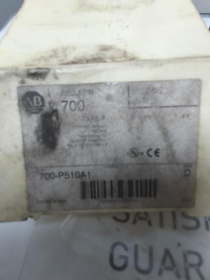 ALLEN BRADLEY,700-P510A1,TYPE P SERIES D CONTROL RELAY