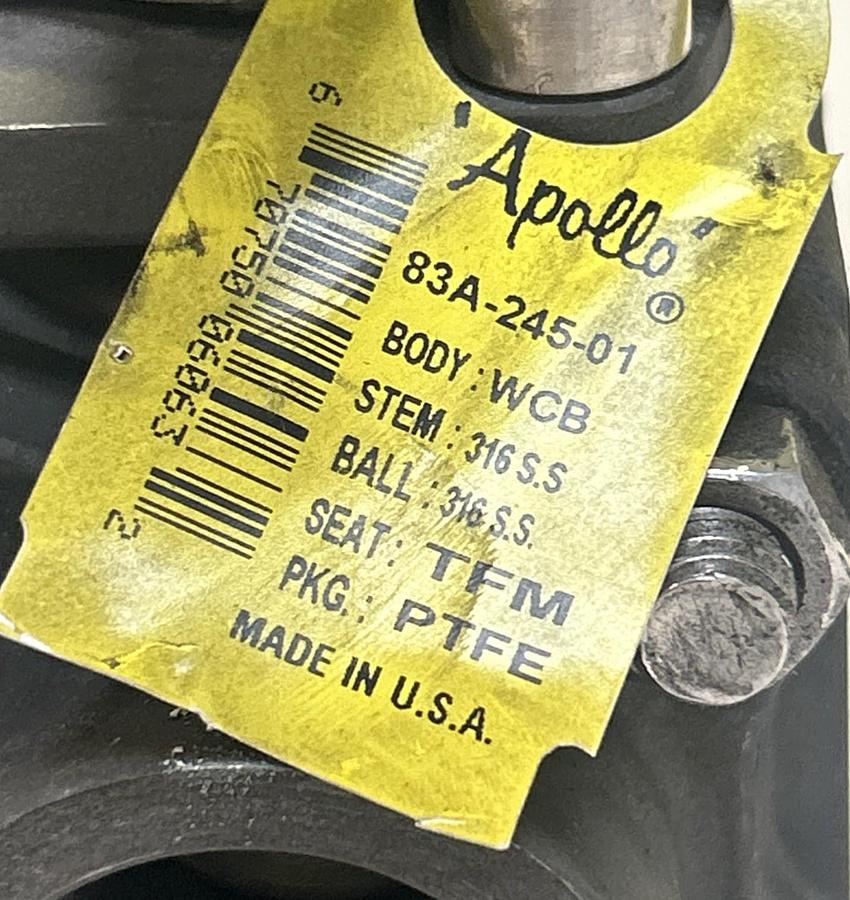 APOLLO,83A-245-01,STAINLESS STEEL BALL VALVE 316SS NOS