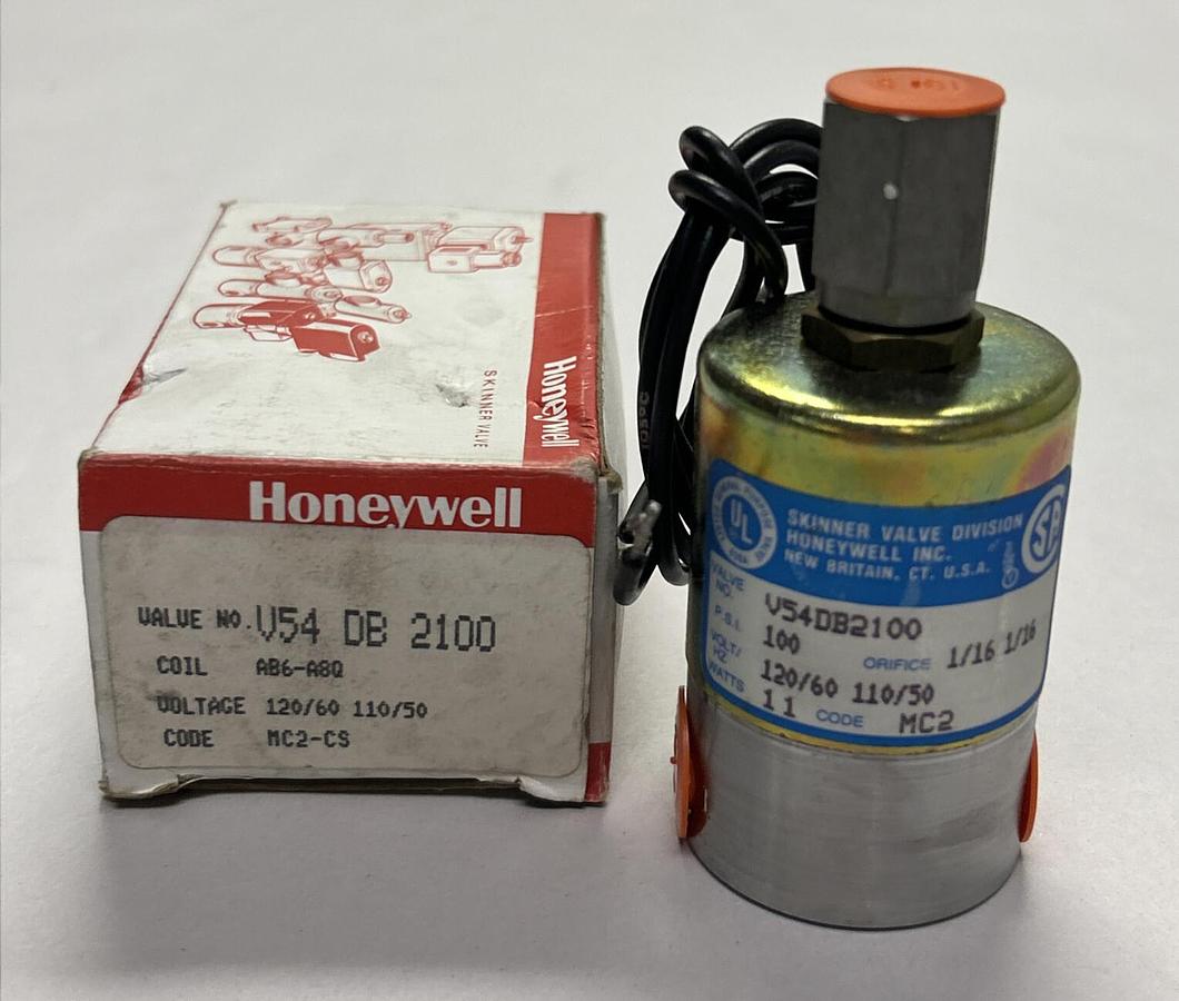 Used HONEYWELL SKINNER,V54DB2100,SOLENOID VALVE NEW