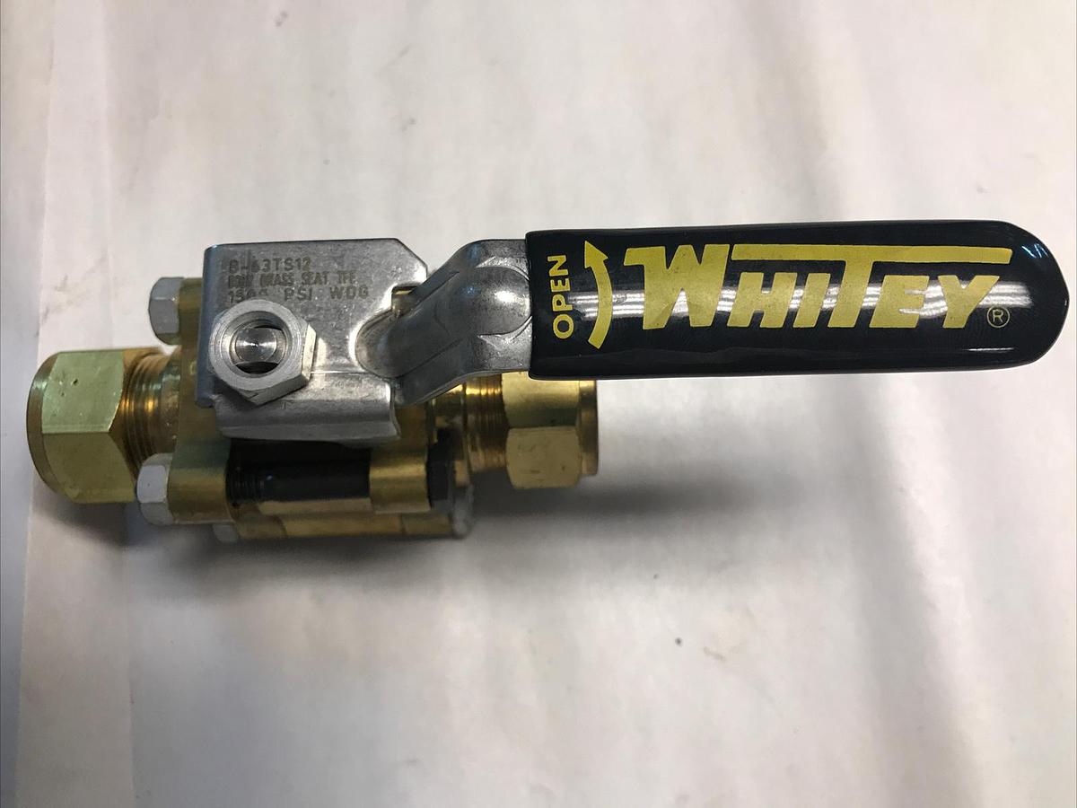 Whitey,B-63TS12,3/4 INCH Brass Ball Valve 1500PSI