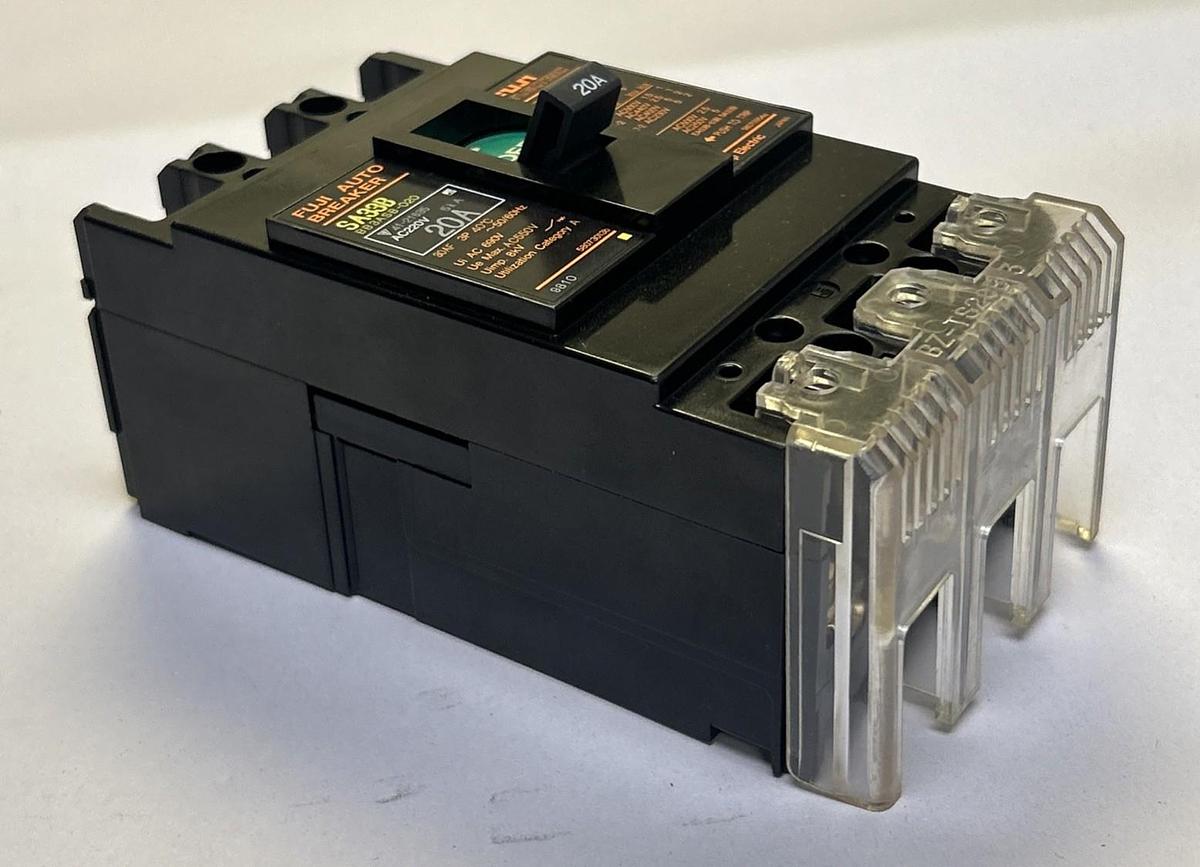 Used FUJI,BB3ASB-020,CIRCUIT BREAKER 20A 690V 3P