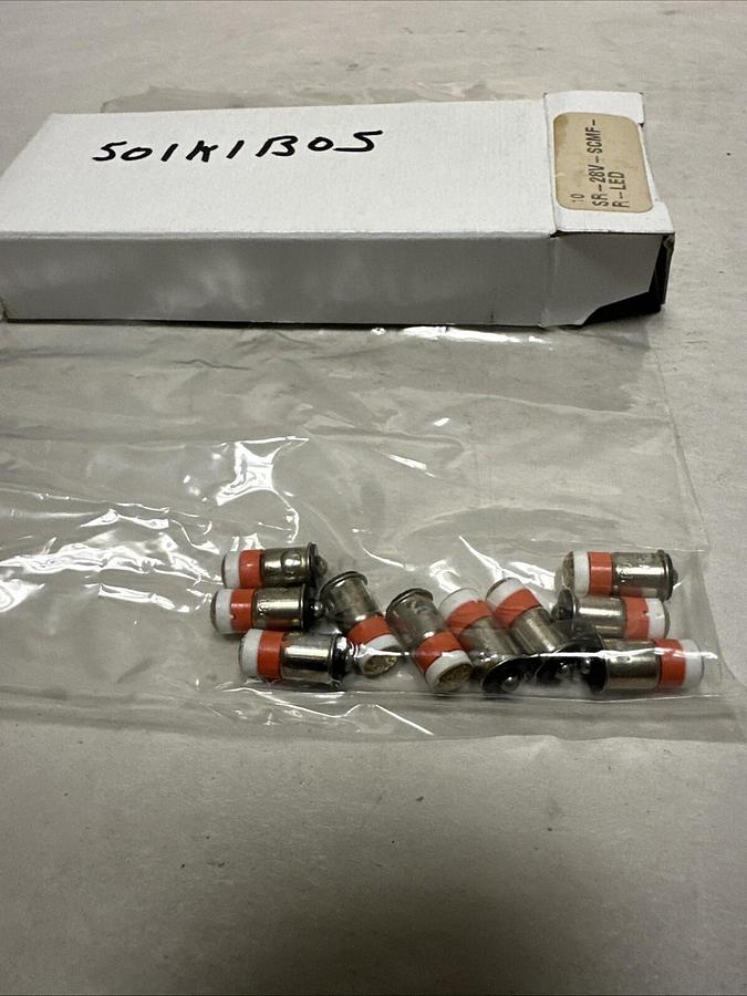 Used Sunray,SR-28V-SCMF,Red LED BOX of 10