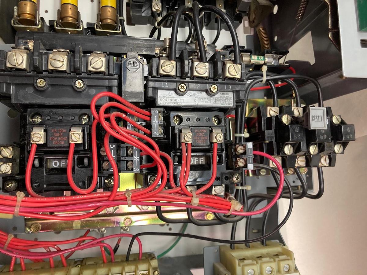 Used Allen-Bradley,2106B,Size 1 Fused MCC 20 Inch Reversing Starter Feeder Bucket