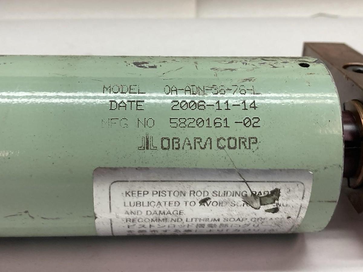 Used Obara Corp,Model 0A-ADN-36-76-L,Dual-Piston Pneumatic Welding Cylinder