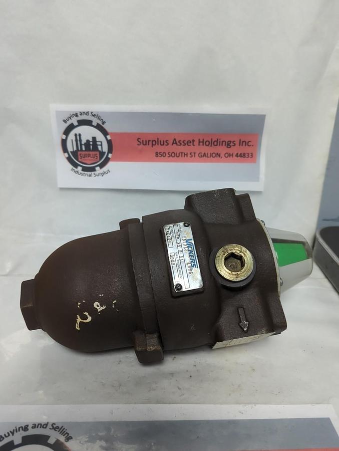 Used VICKERS,0FP 35 P 11,FILTER VALVE 737318 PRE-OWNED