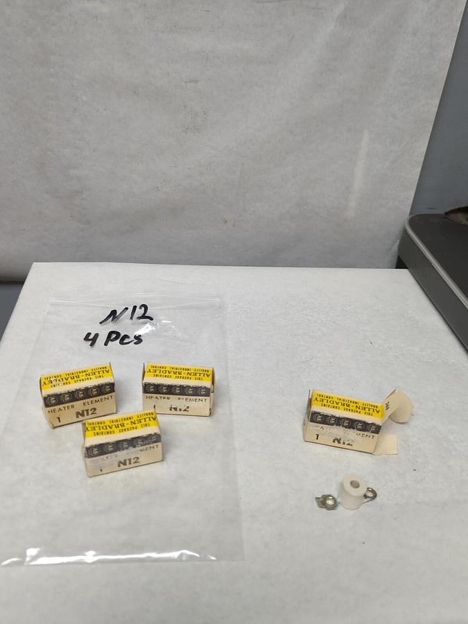 ALLEN BRADLEY,N12,OVERLOAD RELAY HEATER ELEMENT LOTOF 4 NOS