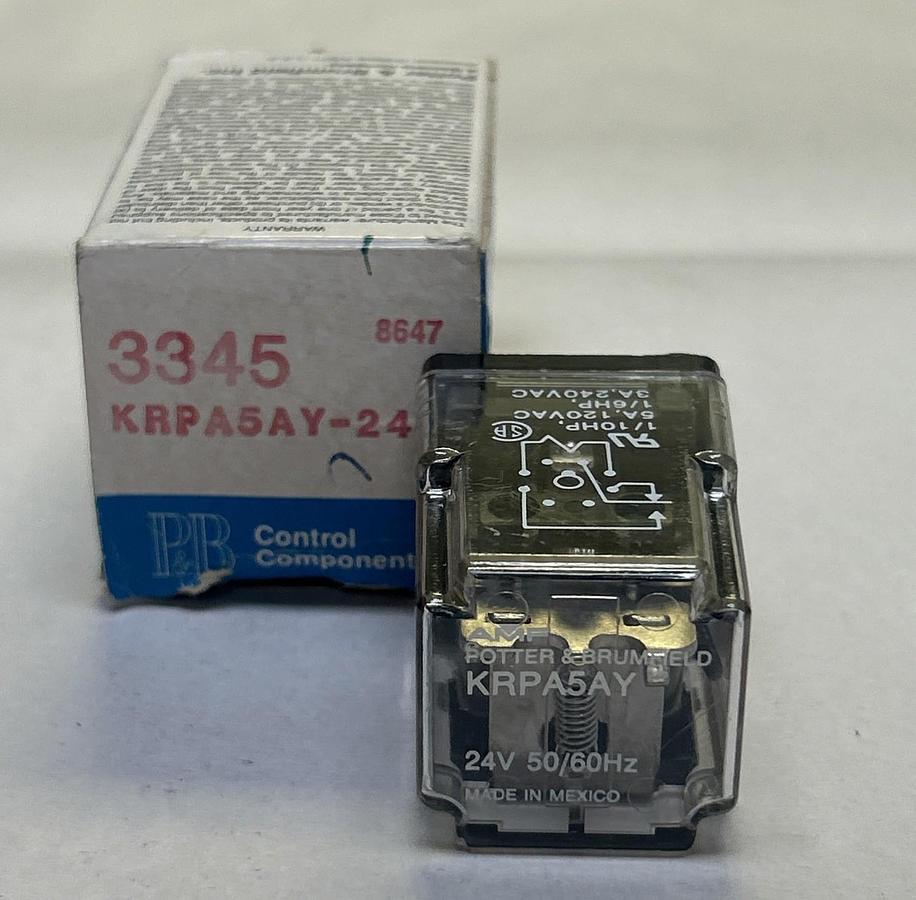 POTTER & BRUMFIELD,KRP45AY-24V,RELAY NOS