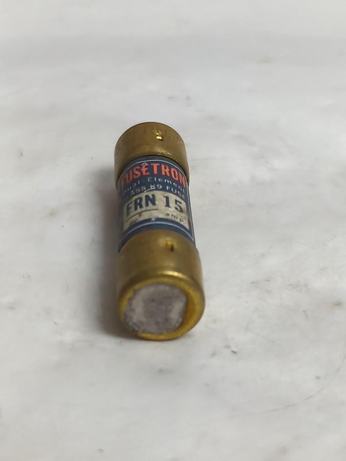 Used COOPER BUSSMANN,FRN15,FUSETRON 15 AMP FUSE LOT OF 4 PRE-OWNED