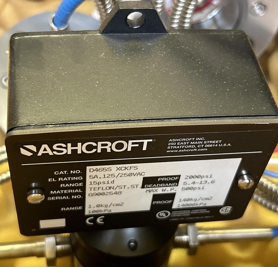 ASHCROFT,D465SXCKFS,DIFFERENTIAL PRESSURE SWITCH NOS