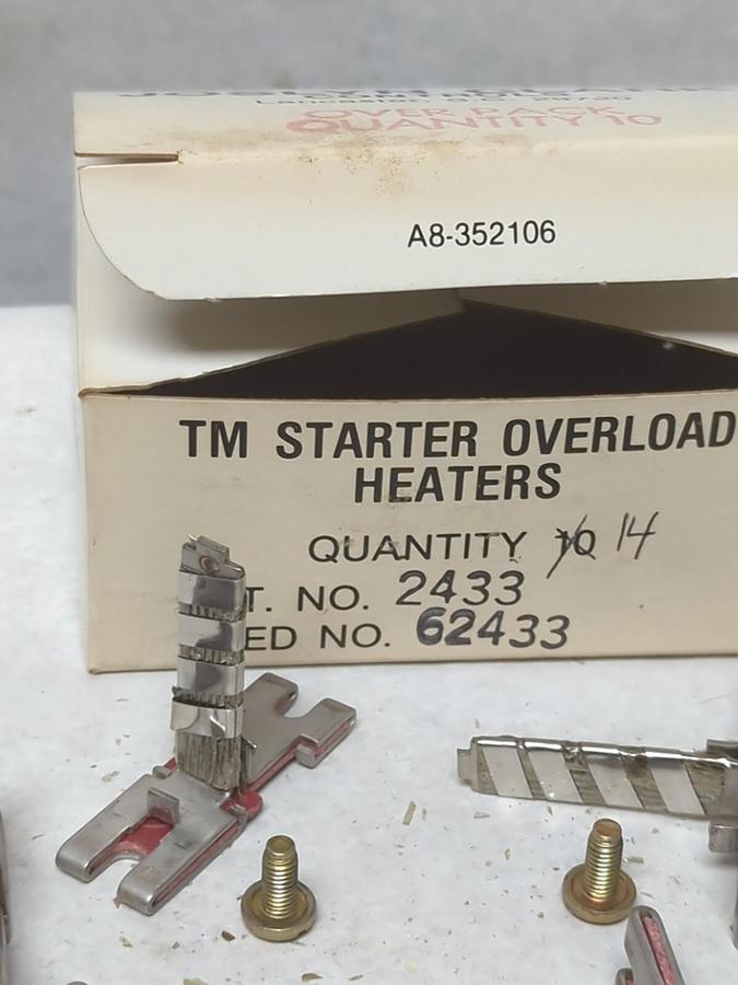 JOSLYN CLARK,2433,OVERLOAD RELAY HEATER LOT OF 14 NOS