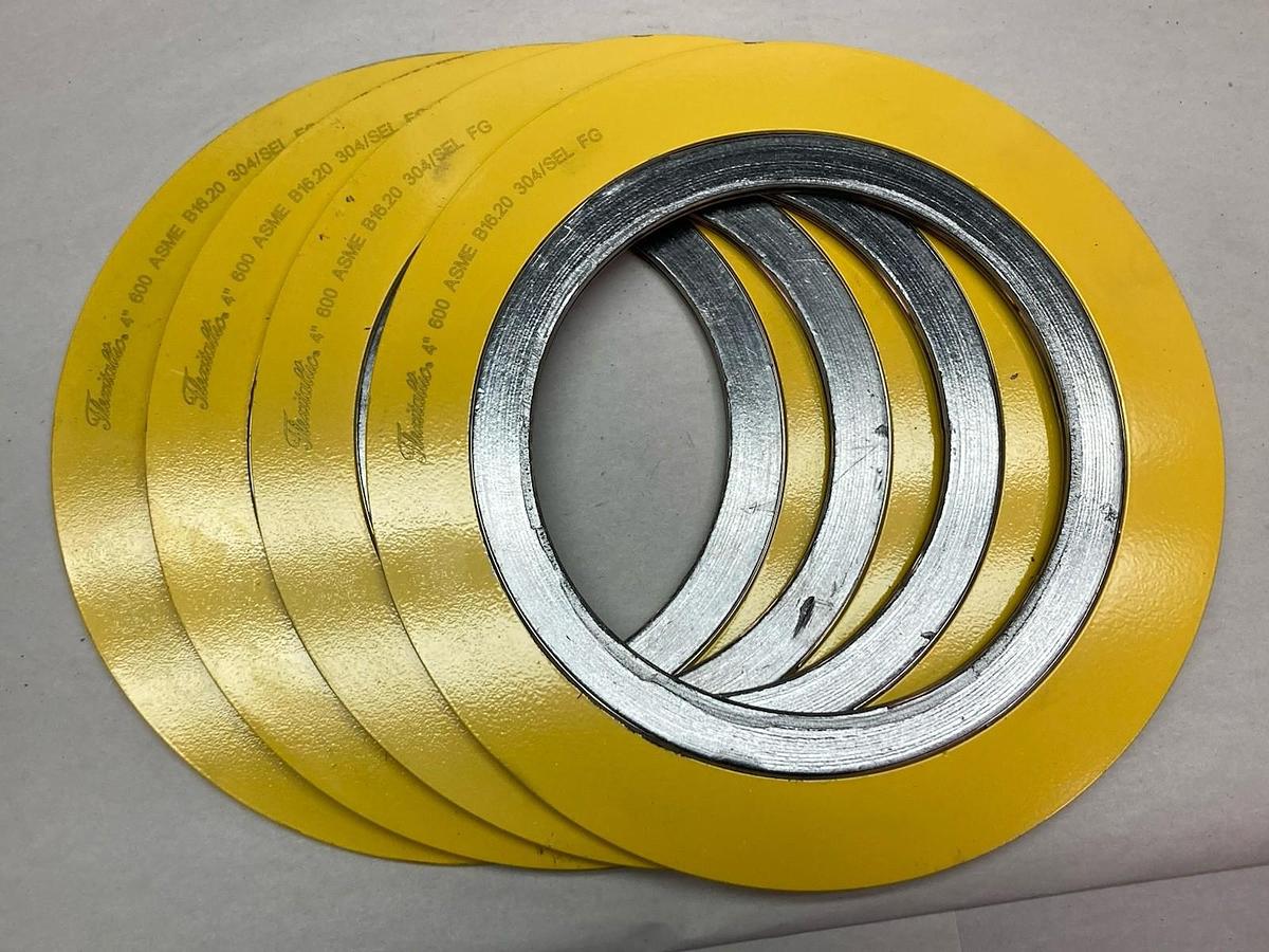 Flexitallic,4" 600 ASME B16.20 304/SEL FG,Spiral-Wound Gas LOT OF 4