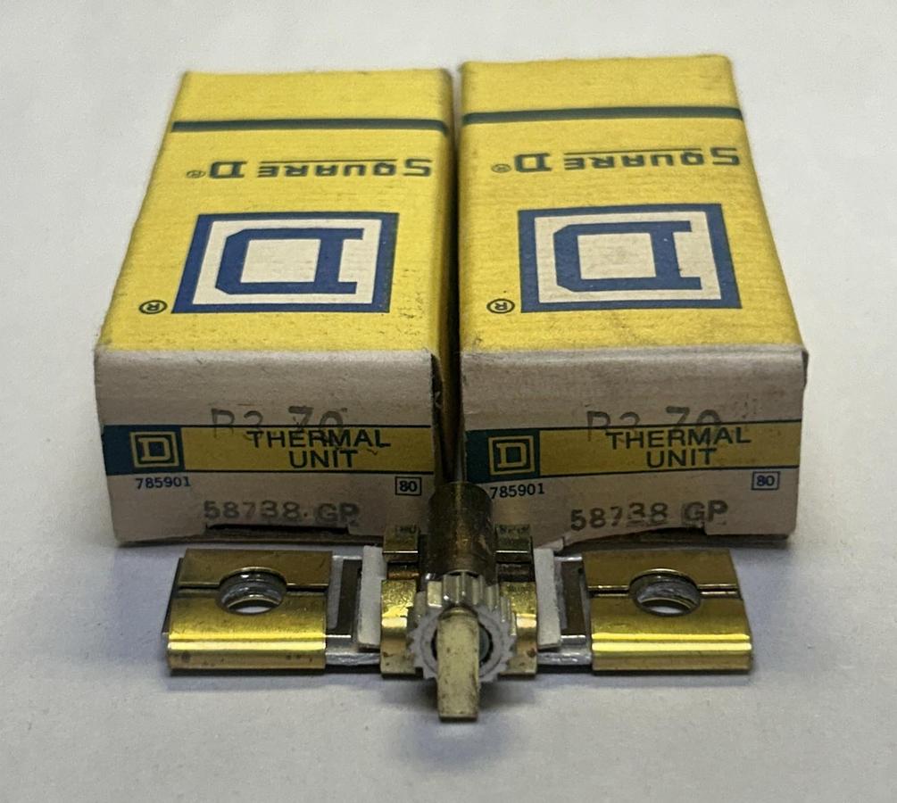 SQUARE D,B3.70,OVERLOAD RELAY HEATER ELEMENT LOT OF 2 NOS