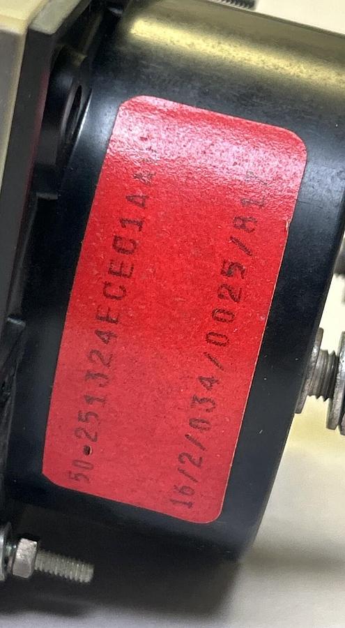 Used GENERAL ELECTRIC,50-251324ECEC1AAG,PANEL METER 0-35 DC AMPERES