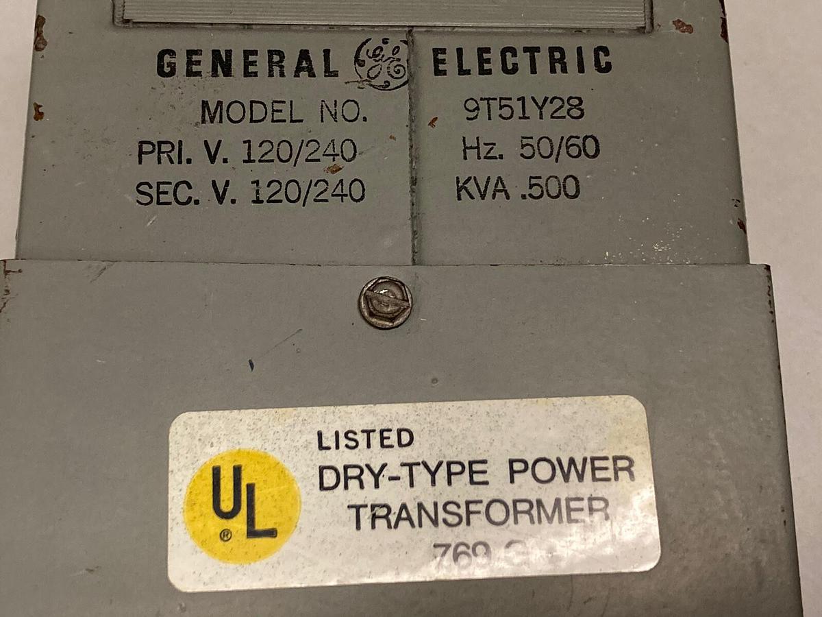 Used General Electric,9T51Y28,Dry-Type Power Transformer