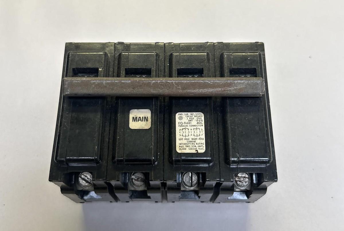 Used ITE,EQ-9481,CIRCUIT BREAKER 150A 120/240V 4P