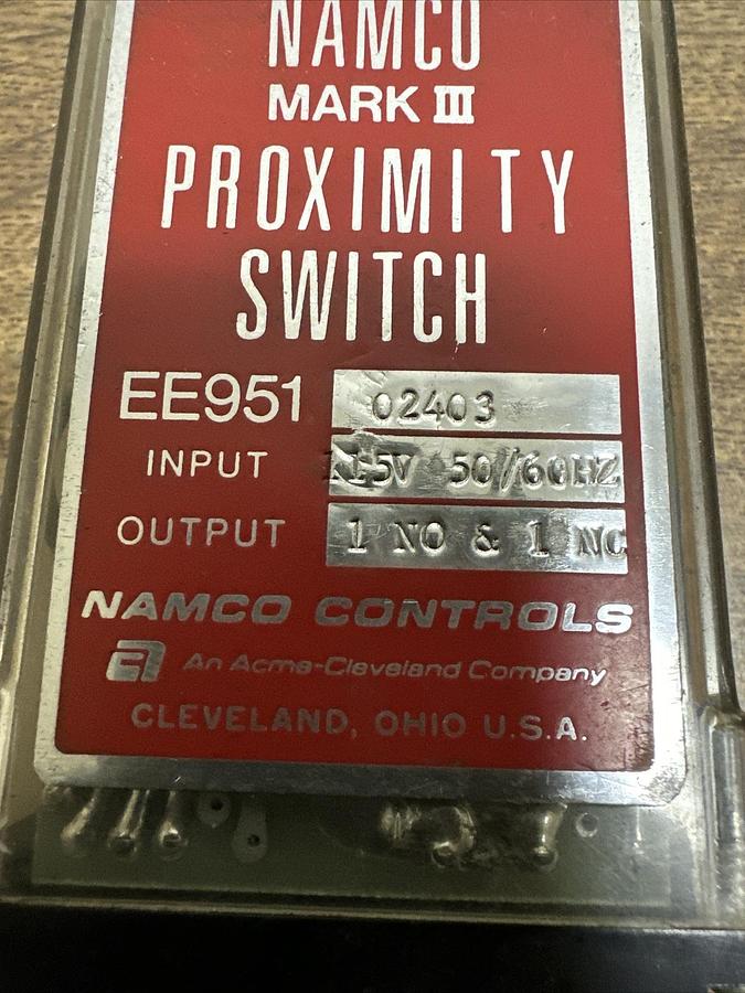 Used Namco Mark 3,EE951 02403,Proximity Switch