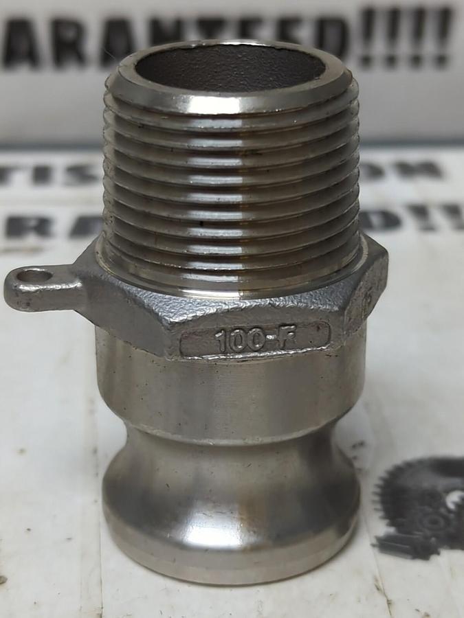 DIXON,100-F,CAM & GROOVE 1 INCH STAINLESS STEEL ADAPTER NOS