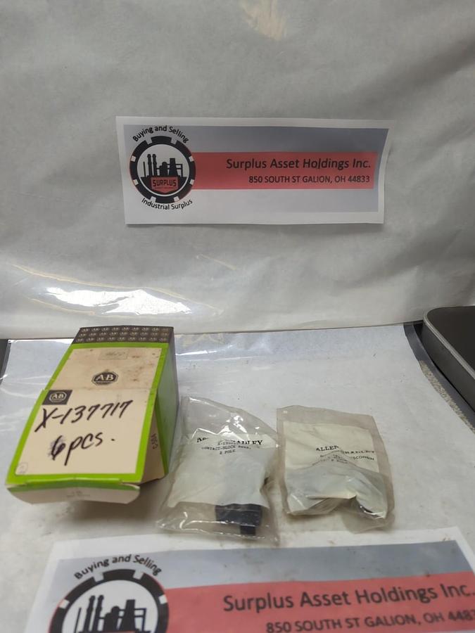 ALLEN BRADLEY,X-137717,CONTACT BLOCK LOT OF 2 NOS