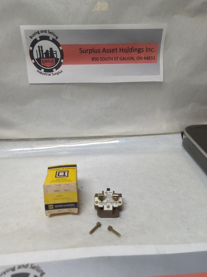 SQUARE D,9001 TA-1,SERIES A CONTACT BLOCK NOS