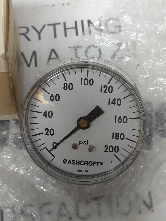 ASHCROFT,25W1005 H 02B,GAUGE 2-1/2 INCH 1/4 INCH NPT NOS