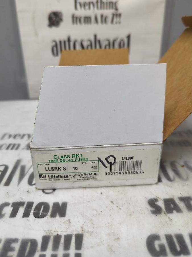 LITTELFUSE,LLSRK 8,TIME-DELAY FUSES BOX OF 10 NEW