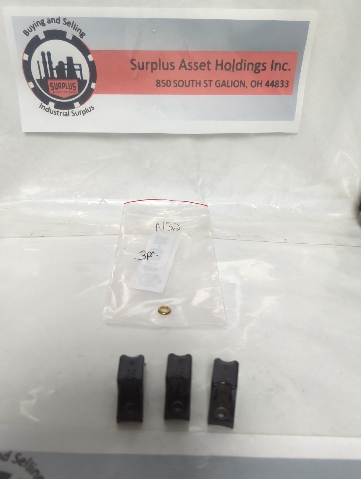 Used ALLEN BRADLEY,N32,THERMAL OVERLOAD PROTECTION HEATER ELEMENT LOT OF 3 PRE-OWNED