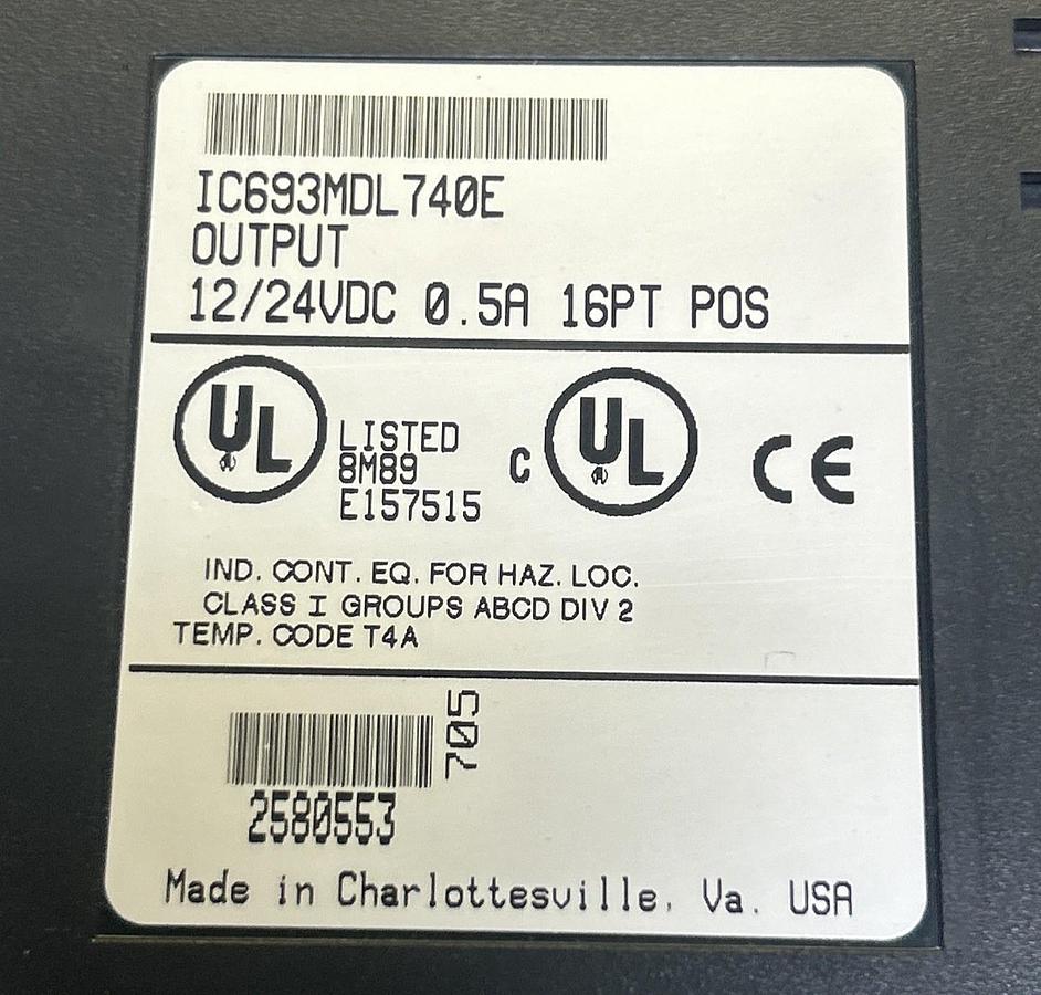 Used GE FANUC,IC693MDL740E,OUTPUT MODULE