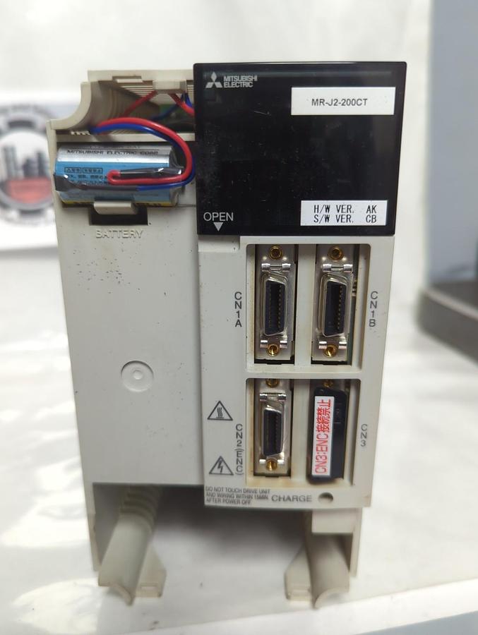 Used MITSUBISHI,MR-J2-200CT,SERVO DRIVE UNIT 2kw 3-PHASE MISSING COVER PRE-OWNED