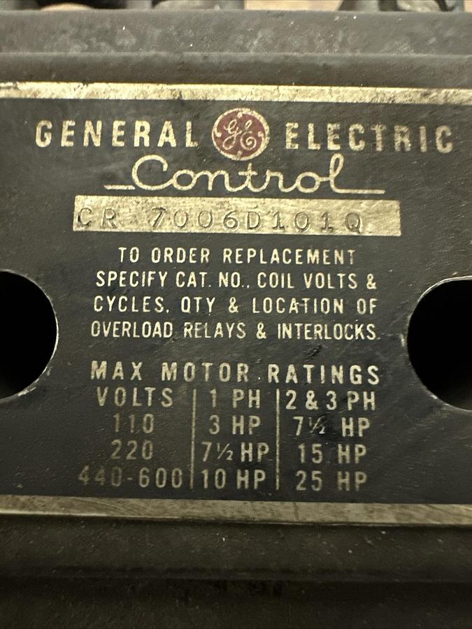 Used GE,CR7006D101Q,Size 2 Starter