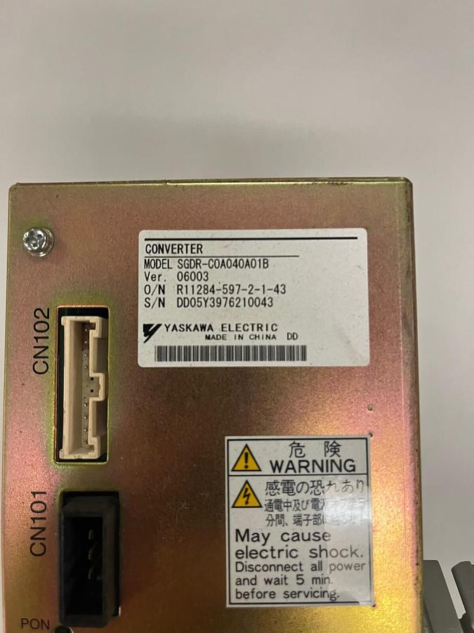 Used YASKAWA,SGDR-COA040A01B,CONVERTOR