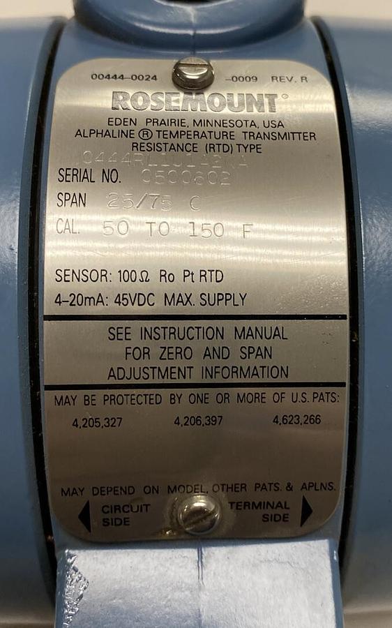 Rosemount,0444RL1U1A2NA,Temperature Transmitter