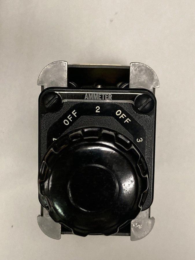 Used General Electric,16SB 1CA15X16,Rotary Switch Ammeter Industrial Commercial
