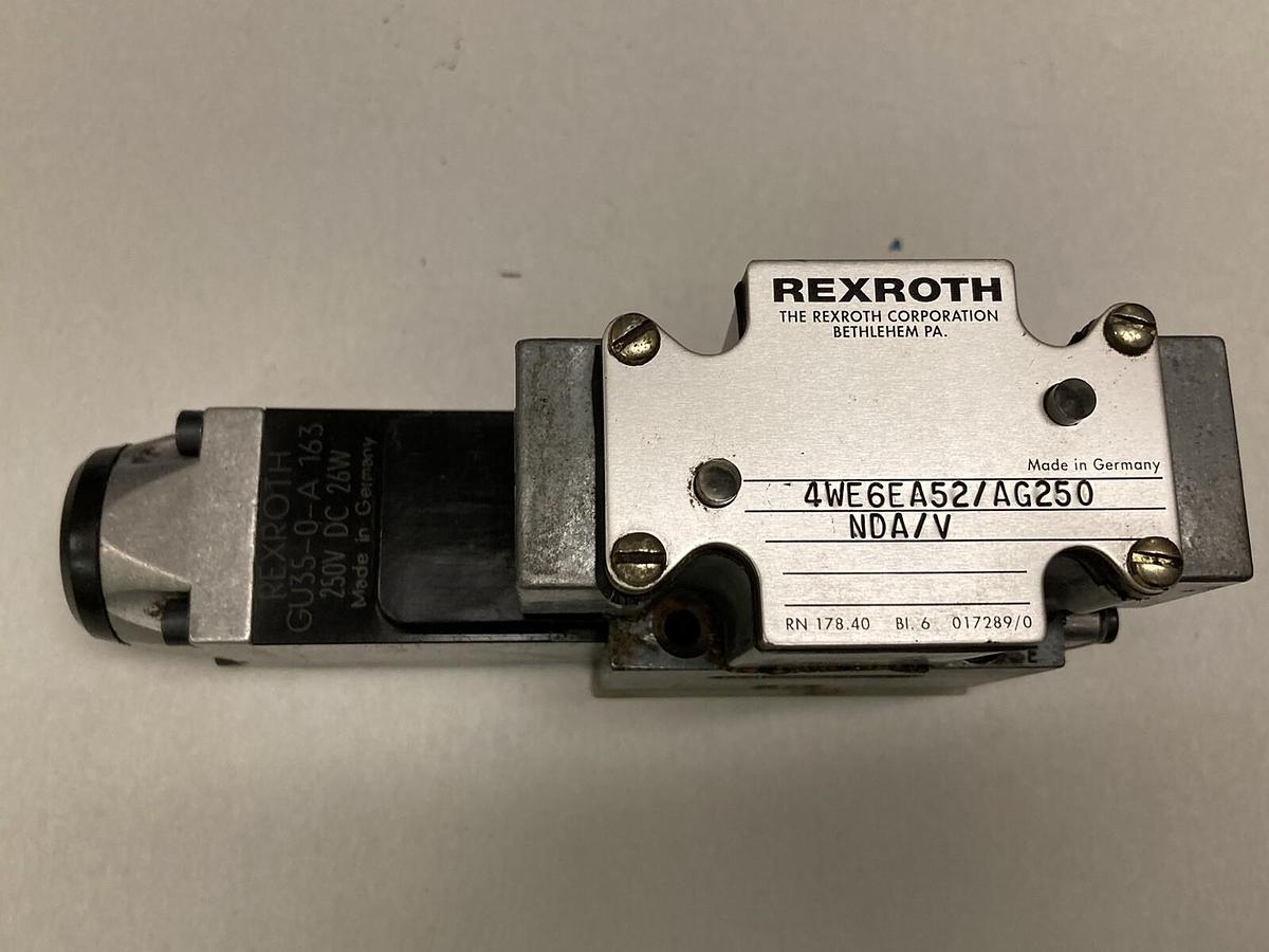 Used Rexroth,4WE6EA52/AG250 NDA/V,Hydraulic Directional Control Valve