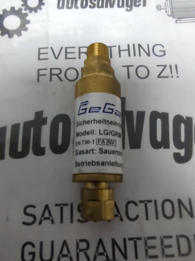 GEGA,LG/GRM  EN 730-1,NON-RETURN WELDING SAFETY VALVE NOS