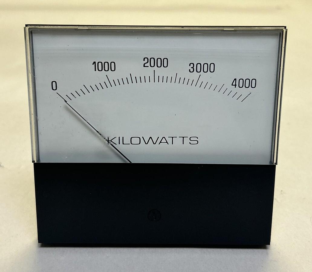 Used HALMAR,217-01VA-MTXX,PANEL METER 0-4000 KILOWATTS
