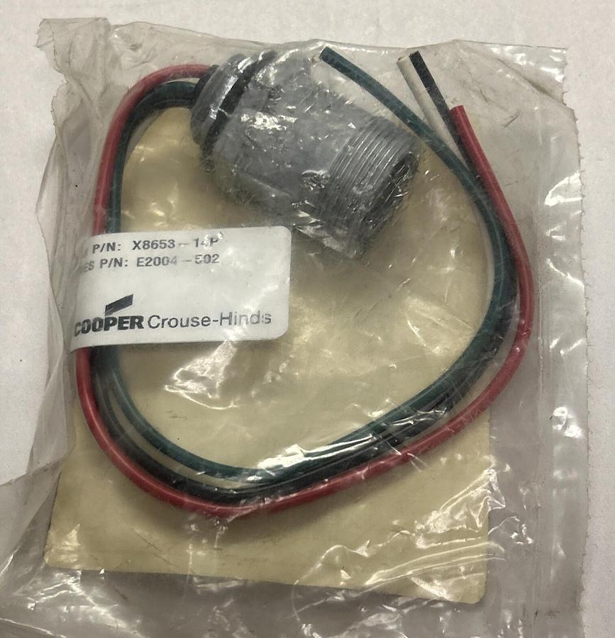 Used EATON COOPER,X8653-14P,CORDSET NEW