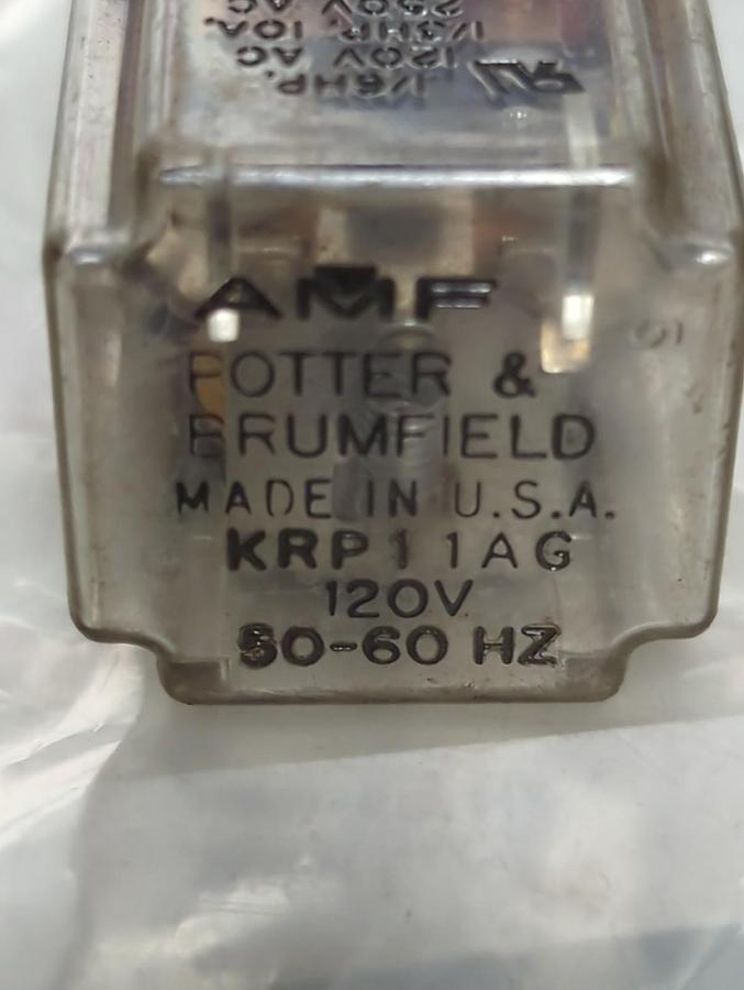 Used P&B,KRP11AG,PLUG IN RELAY 8-PIN LOT OF 2 PRE-OWNED