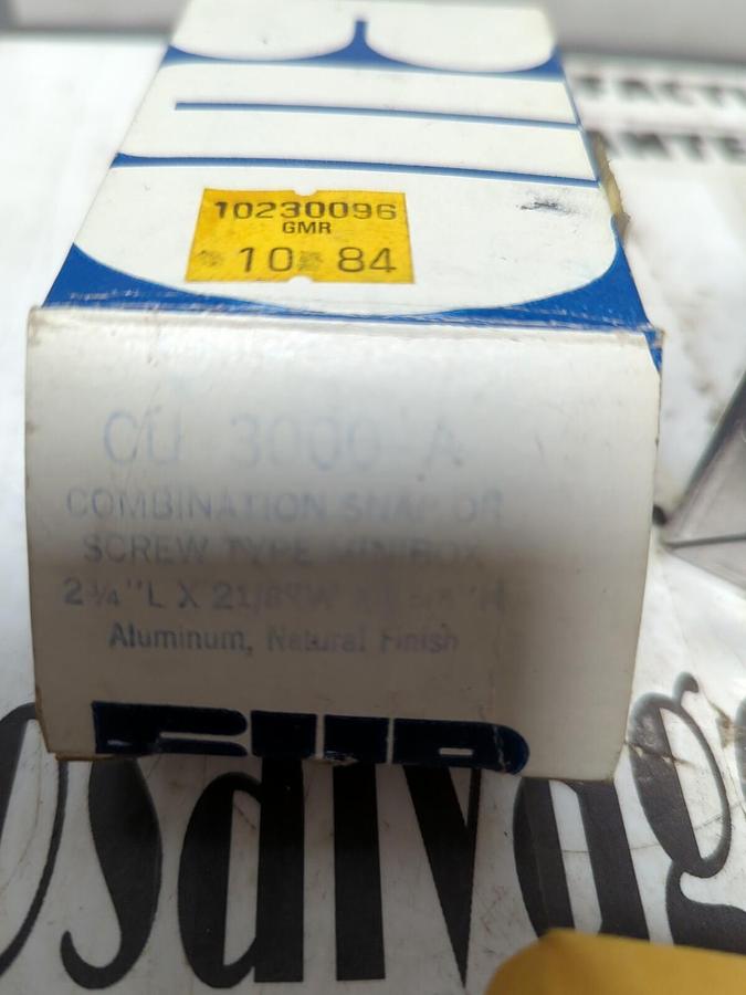 BUD,CU-3000-A,ALUMINUM MINI-BOX NOS